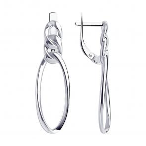 Серебряные серьги SOKOLOV 94024088 фото