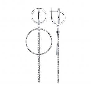 Серебряные серьги SOKOLOV 94024126 фото