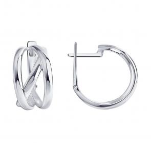 Серебряные серьги SOKOLOV 94024173 фото