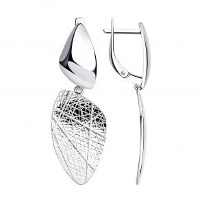 Серебряные серьги SOKOLOV 94024231 фото