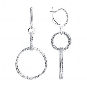 Серебряные серьги SOKOLOV 94024280 фото