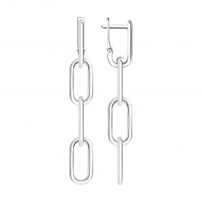 Серебряные серьги SOKOLOV 94024310 фото