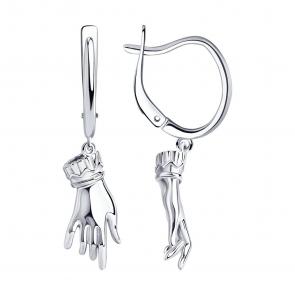 Серебряные серьги SOKOLOV 94024312 фото