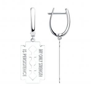 Серебряные серьги SOKOLOV 94024316-91 фото