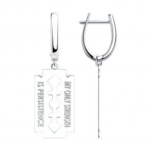 Серебряные серьги SOKOLOV 94024316 фото