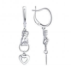 Серебряные серьги SOKOLOV 94024346 фото