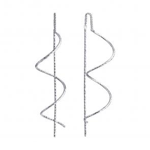 Серебряные серьги SOKOLOV 94024417 фото