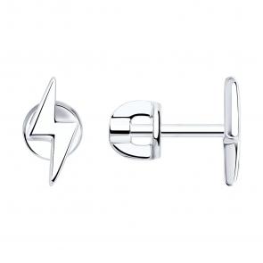 Серебряные серьги Молния SOKOLOV 94024458 фото
