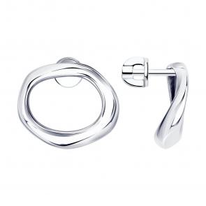 Серебряные серьги SOKOLOV 94024738 фото