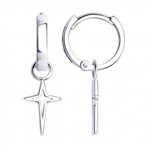 Серебряные серьги-трансформеры SOKOLOV 94024806 фото