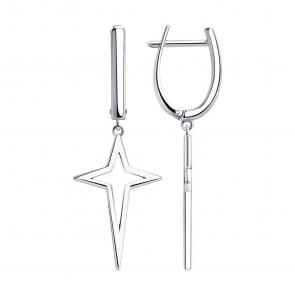 Серебряные серьги SOKOLOV 94024812-91 фото