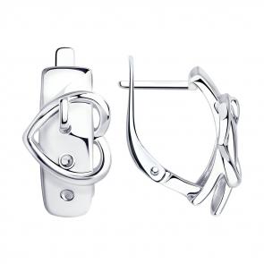 Серебряные серьги SOKOLOV 94024842 фото