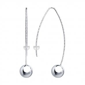 Серебряные серьги SOKOLOV 94024858 фото