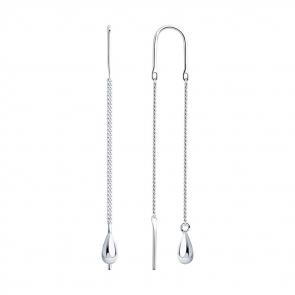 Серебряные серьги SOKOLOV 94025005 фото