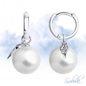 Серебряные серьги-трансформеры SOKOLOV с жемчугом 94025023 фото