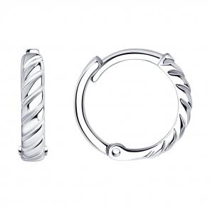 Серебряные серьги SOKOLOV 94025081 фото