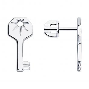 Серебряные серьги SOKOLOV 94025149 фото