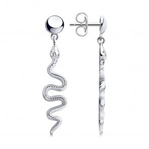 Серебряные серьги SOKOLOV 94025270-91 фото