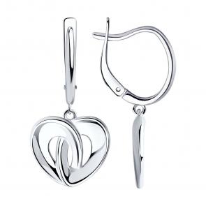 Серебряные серьги SOKOLOV 94025296 фото