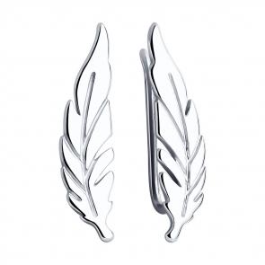 Серебряные серьги SOKOLOV 94025635 фото