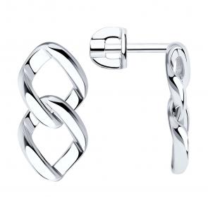 Серебряные серьги SOKOLOV 94025687 фото