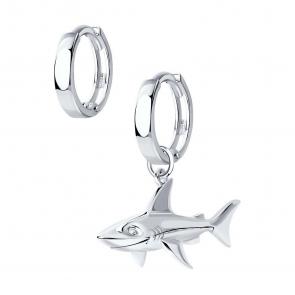 Серебряные серьги-трансформеры SOKOLOV 94025713-91 фото