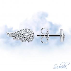 Серебряные серьги SOKOLOV с фианитом 94025727-91 фото