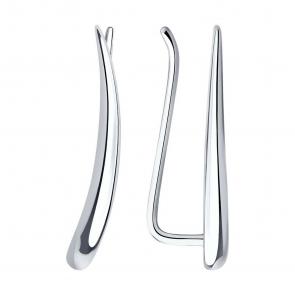 Серебряные серьги SOKOLOV 94025765-91 фото