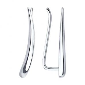 Серебряные серьги SOKOLOV 94025765 фото