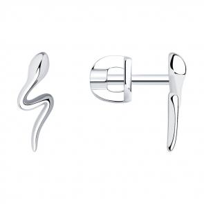 Серебряные серьги SOKOLOV 94025810 фото