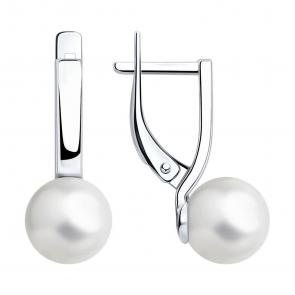 Серебряные серьги SOKOLOV с жемчугом 94025813-91 фото