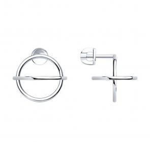 Серебряные серьги SOKOLOV 94025909 фото