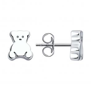 Серебряные серьги SOKOLOV 94025945-91 фото