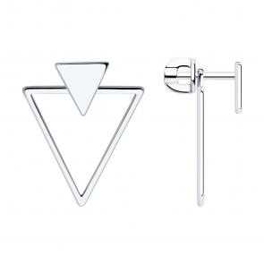 Серебряные серьги-трансформеры SOKOLOV 94025972 фото