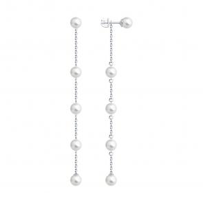 Серебряные серьги-трансформеры SOKOLOV с жемчугом 94025985 фото