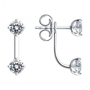 Серебряные серьги SOKOLOV 94026005-91 фото