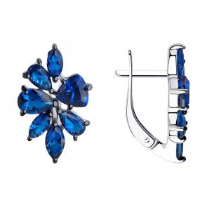 Серебряные серьги SOKOLOV с фианитом 94026059-91 фото