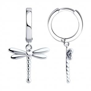 Серебряные серьги SOKOLOV 94026401 фото