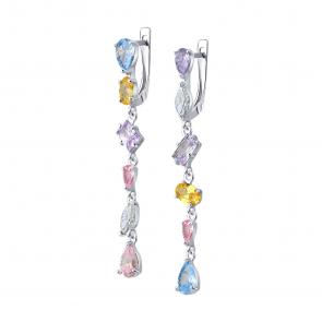 Серебряные серьги SOKOLOV 94026619-91 фото