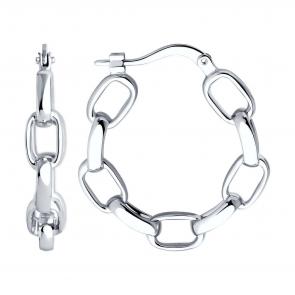 Серебряные серьги SOKOLOV 94026677 фото