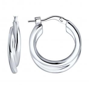 Серебряные серьги SOKOLOV 94026708 фото