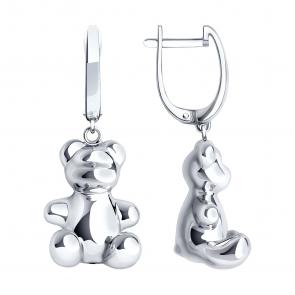 Серебряные серьги SOKOLOV 94026718 фото