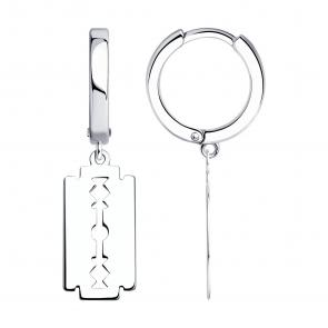 Серебряные серьги SOKOLOV 94026723 фото