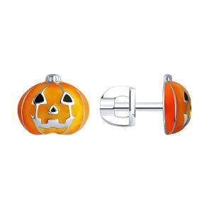 Серебряные серьги SOKOLOV с эмалью 94026725 фото