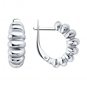 Серебряные серьги SOKOLOV 94026786 фото