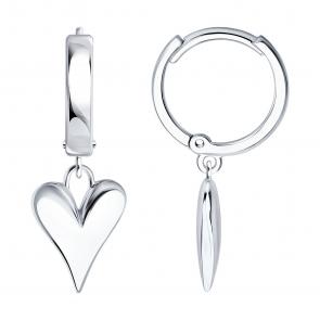 Серебряные серьги SOKOLOV 94026826 фото