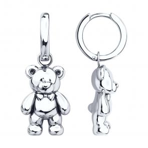 Серебряные серьги-трансформеры SOKOLOV 94026867 фото