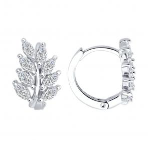 Серебряные серьги SOKOLOV с фианитом 94026888-91 фото