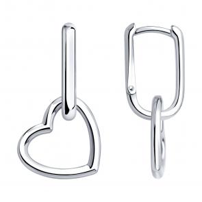 Серебряные серьги SOKOLOV 94026916 фото