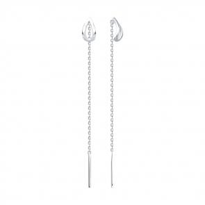 Серебряные серьги SOKOLOV 94027044 фото